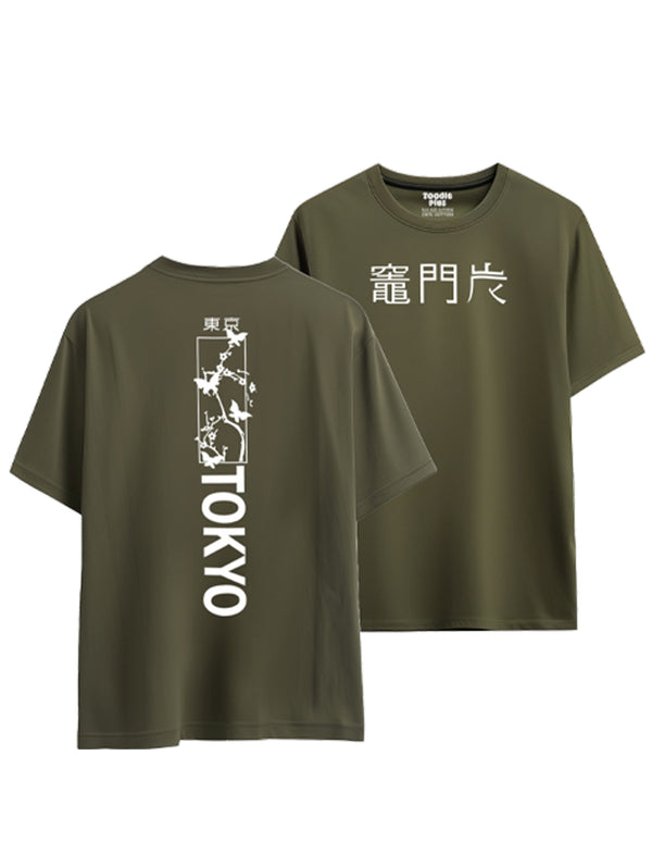 Tokyo T-shirt in Olive Green