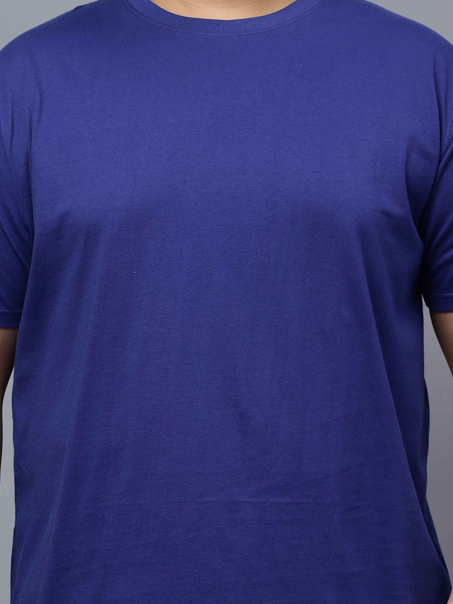 Royal Blue | Solid Round Neck Men's T-Shirt