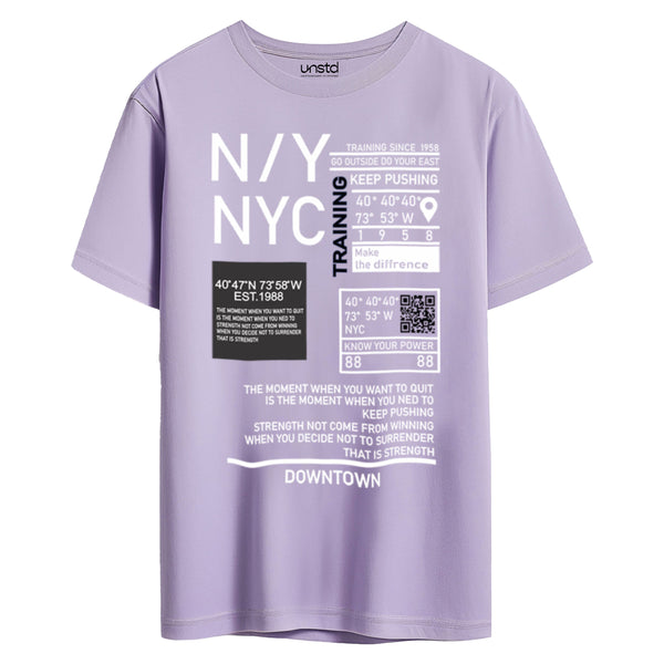 NYC Downtown T-shirt in Lavender