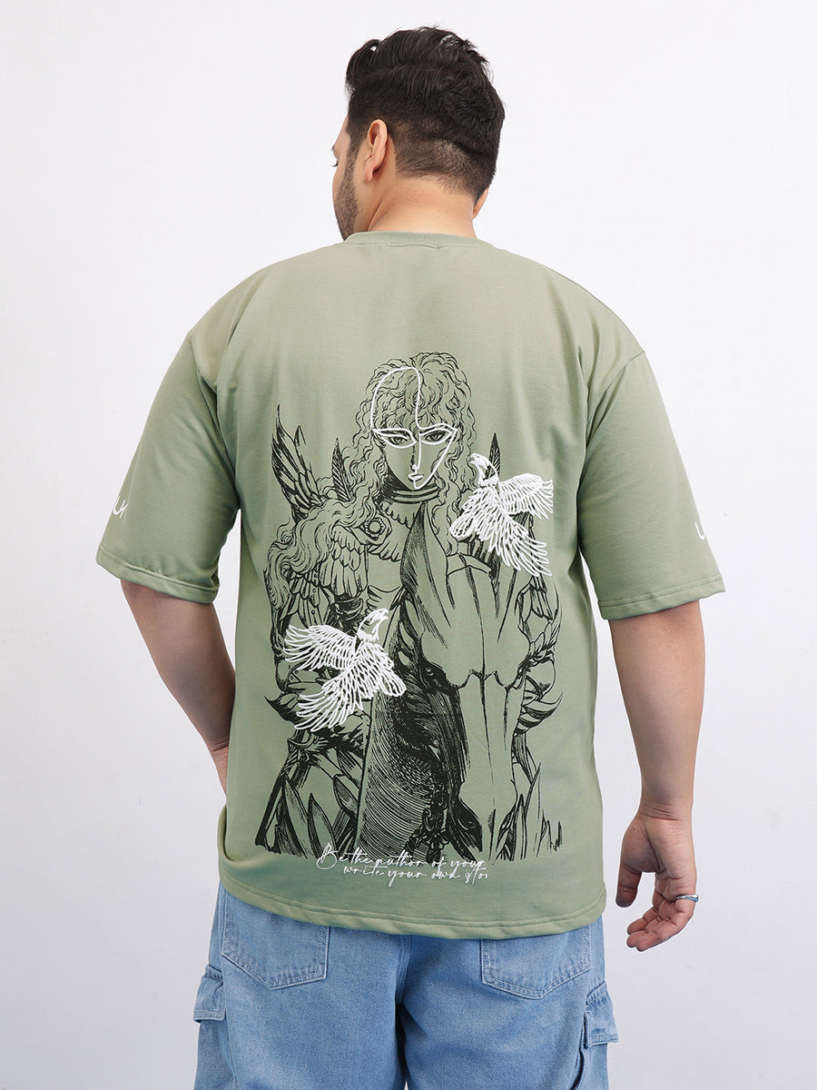 Knight Warrior Plus Size Drop Shoulder T-shirt