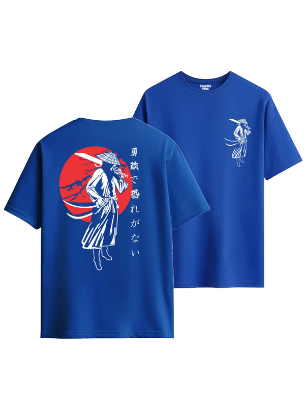 Samurai Warrior T-shirt in Royal Blue