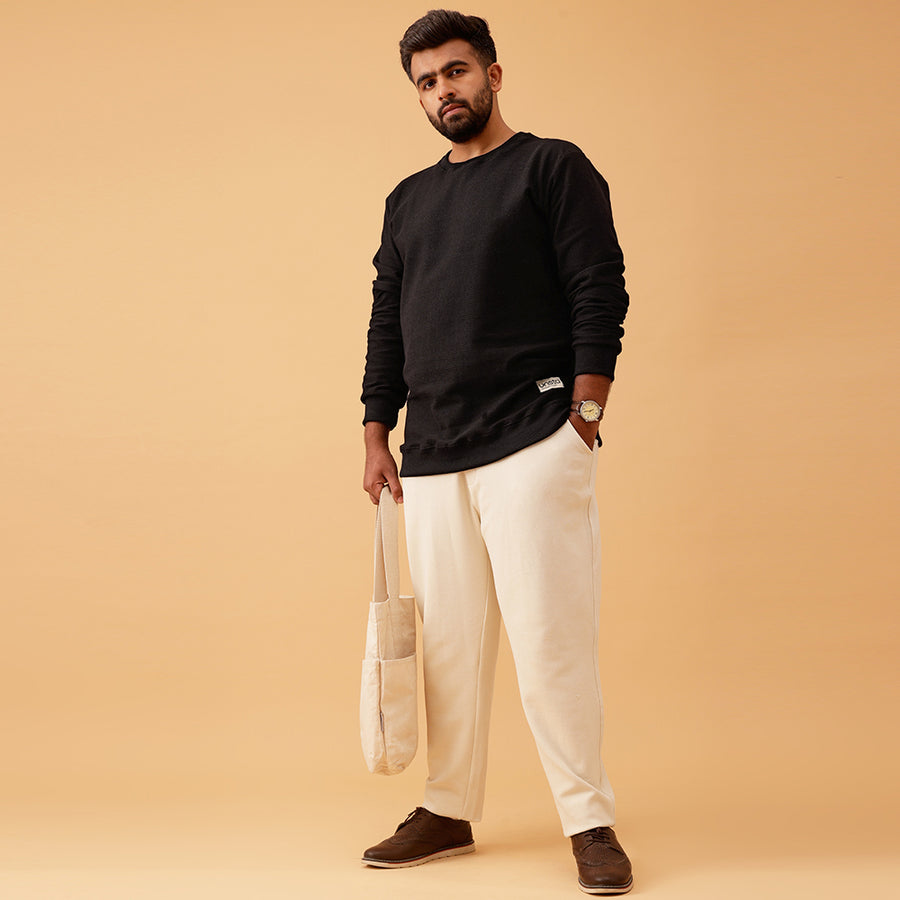 Premium Knitted Textured Sweatshirt