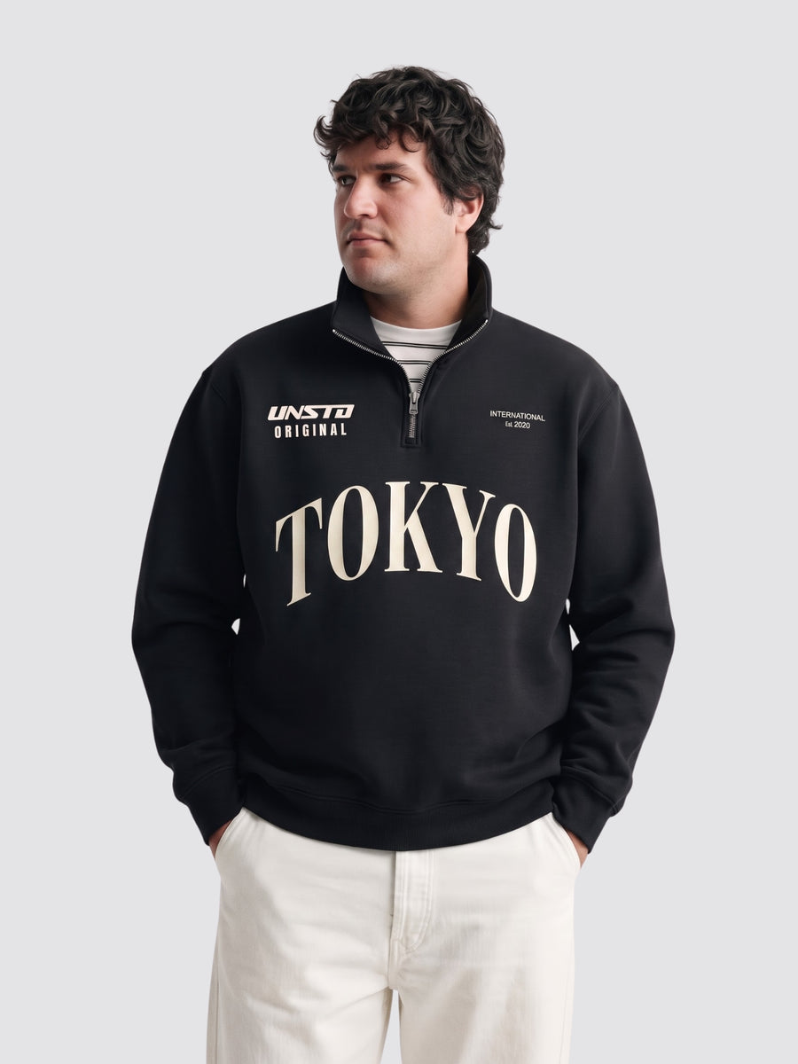 Plus Size Tokyo Quarter-Zip Sweatshirt