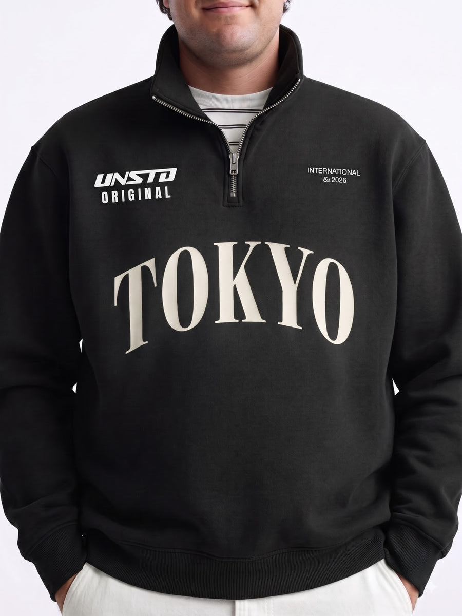 Plus Size Tokyo Quarter-Zip Sweatshirt