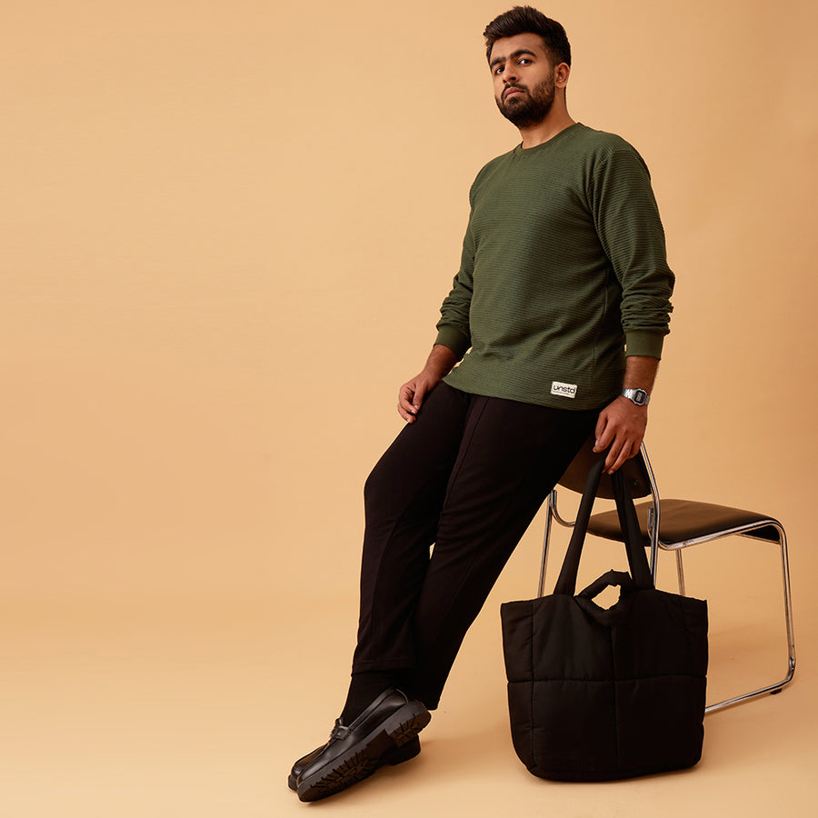 Premium Interlock Textured Sweatshirt