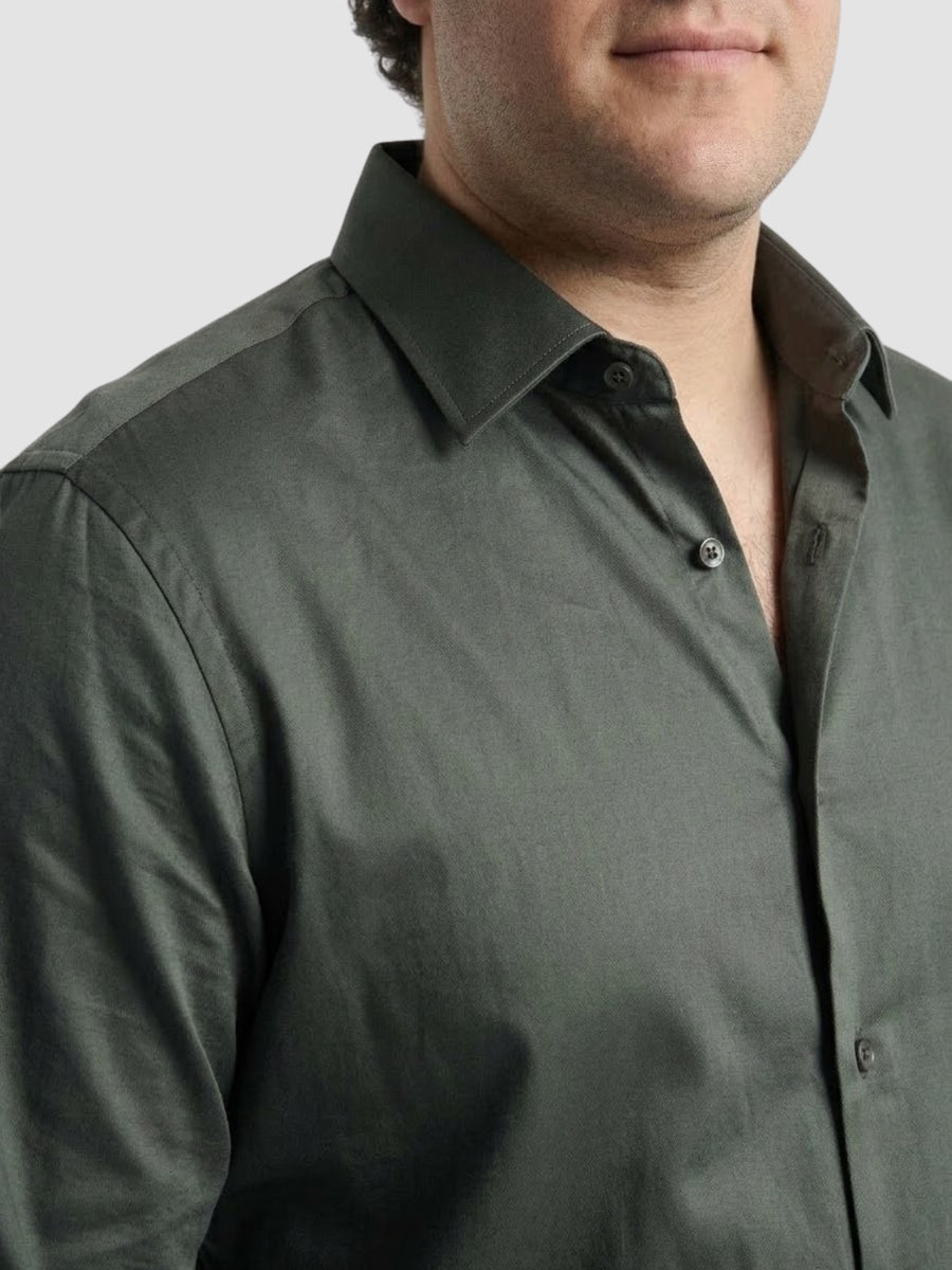 Satin Stretchable Premium Plus Size Shirt