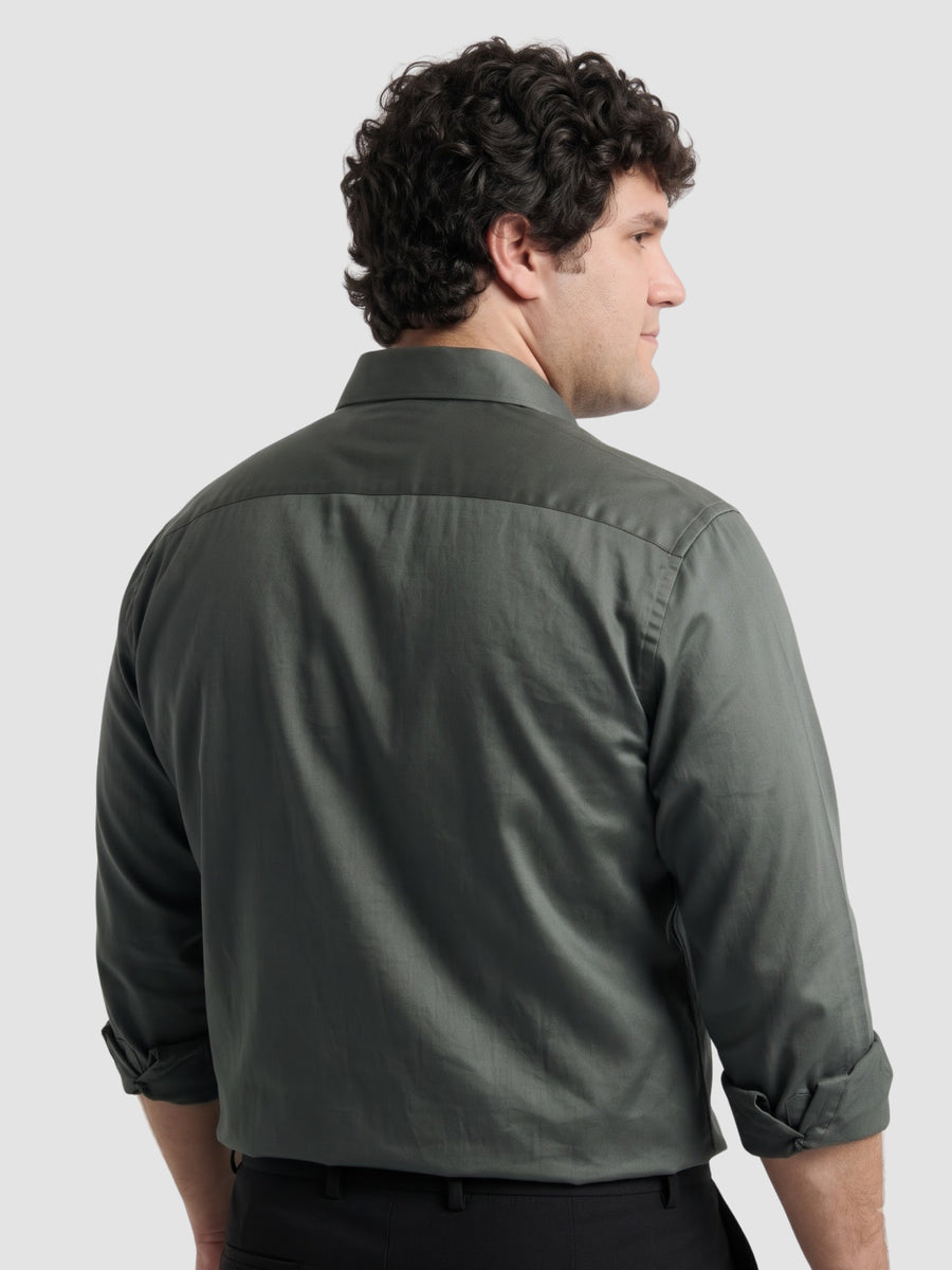 Satin Stretchable Premium Plus Size Shirt