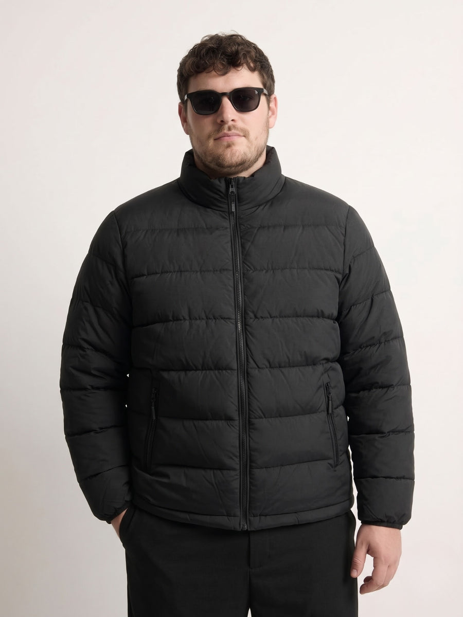 Quilted Water-Repellent Plus Size Puffer Jacket