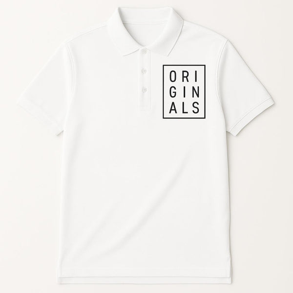 Originals Unisex Polo T-shirt in White