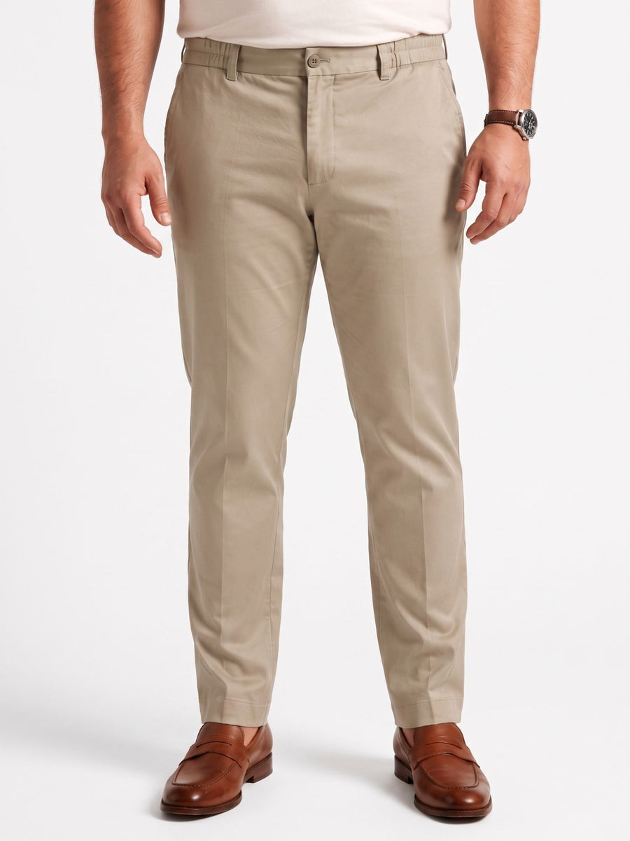 Satin Cotton Plus Size Chinos