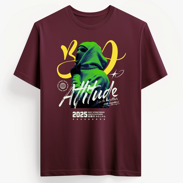 Bad Attitude Streetwear T-Shirt in Royal Blue