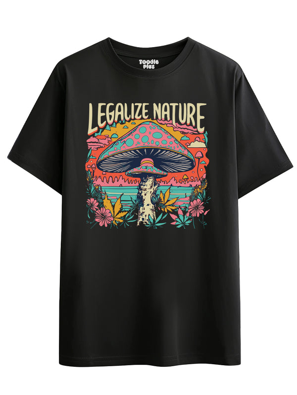 Legalize Nature T-Shirt in Black
