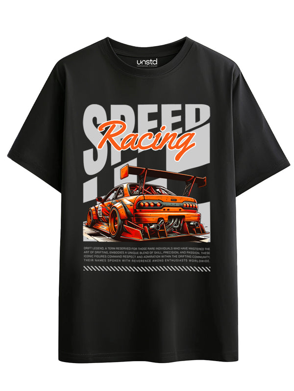 Speed Racing T-Shirt in Black