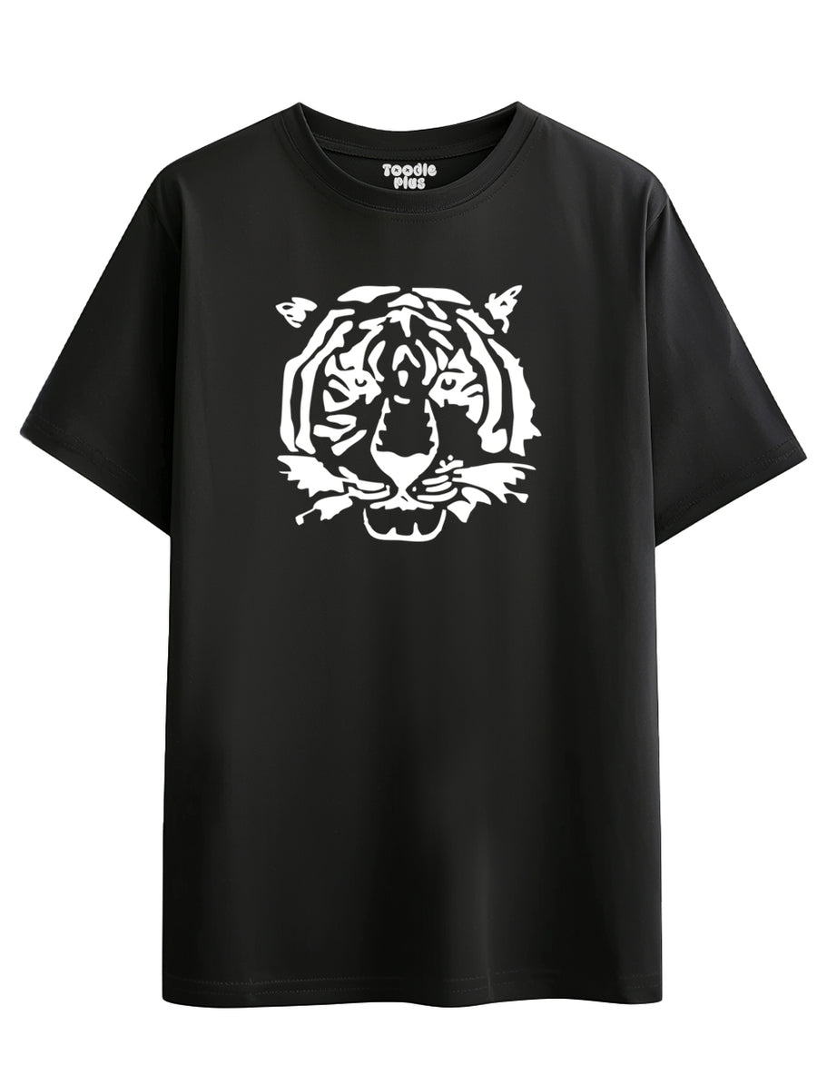 Tiger Face Size T-shirt