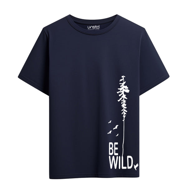 Be Wild T-Shirt in Navy Blue