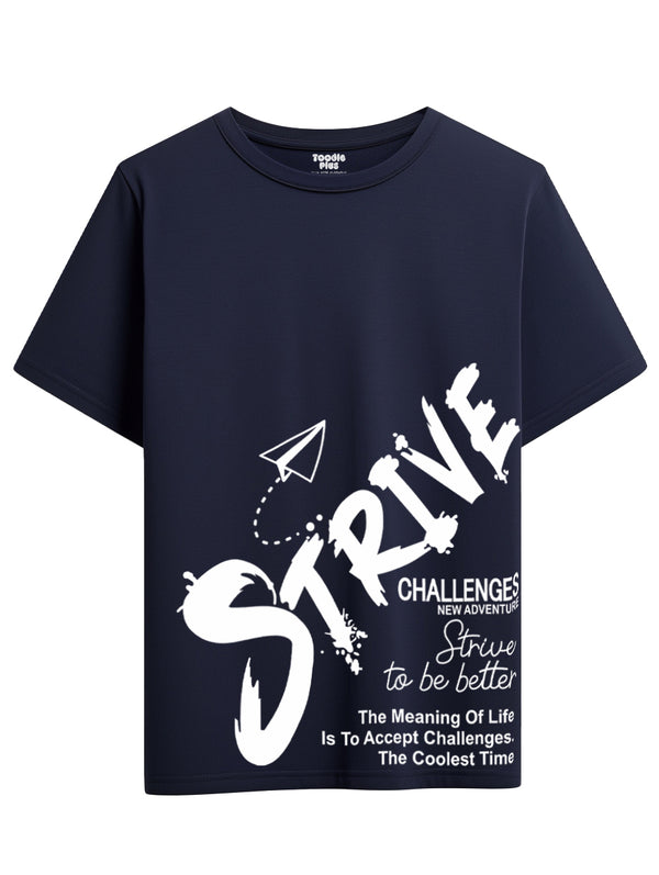Strive T-shirt in Navy Blue