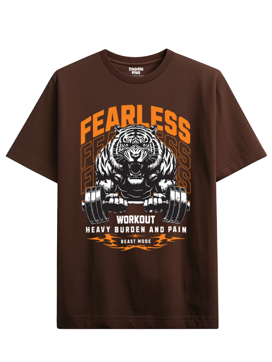 Workout Tiger Plus Size T-Shirt