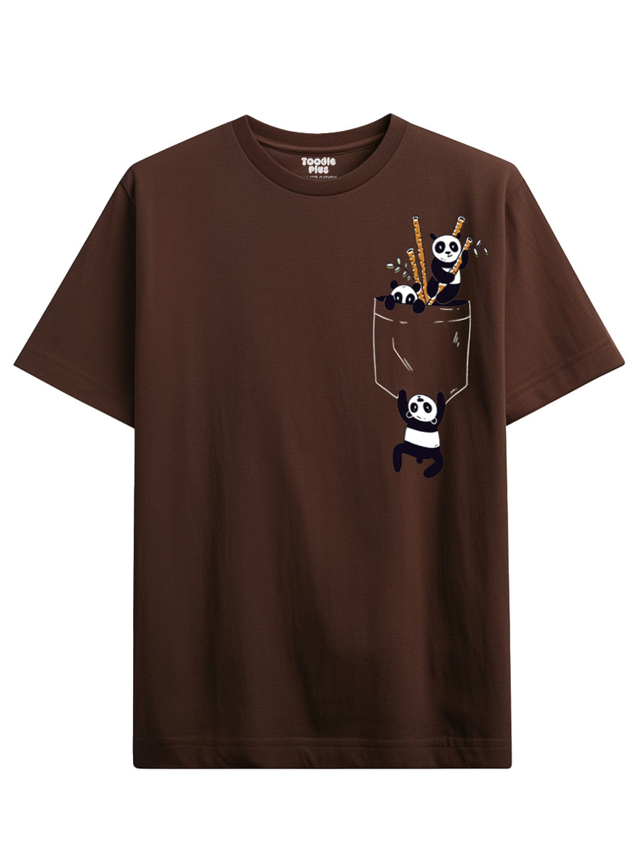Pocket Pandas Plus Size T-Shirt
