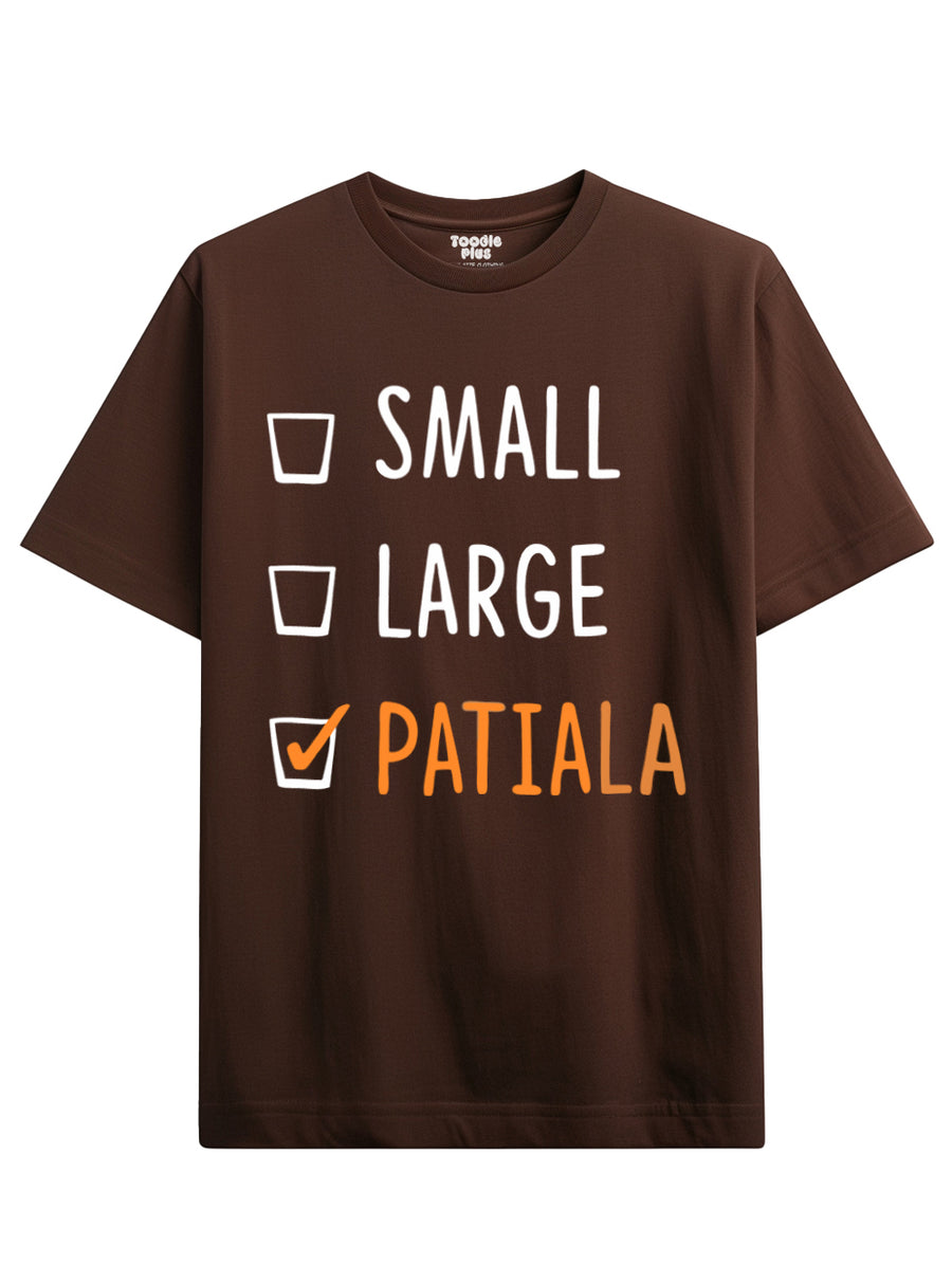 Patiala Peg Plus Size T-Shirt