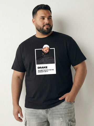 Drake Plus Size Men T-shirt