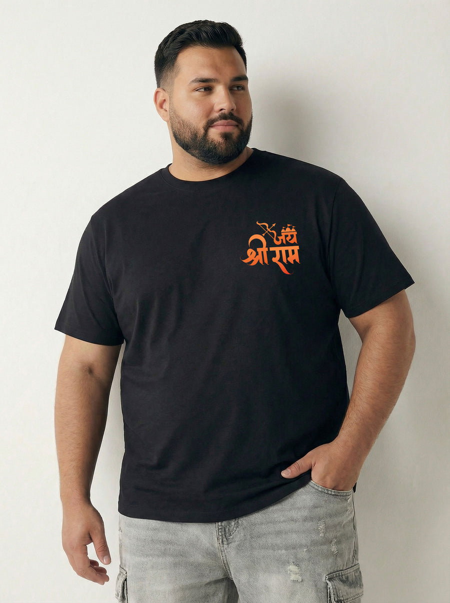 Shree Ram Plus Size Men T-shirt