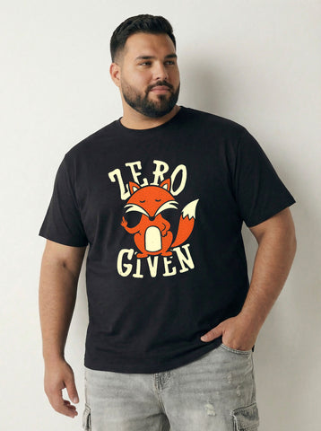 Zero Fox Given Plus Size Men T-shirt