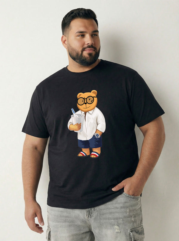 Beach Bear Men T-shirt in Black