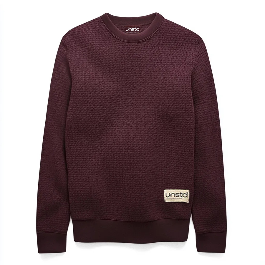 Premium Knitted Textured Sweatshirt