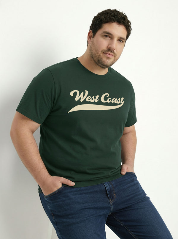 West Coast Men T-shirt in Forrest Green