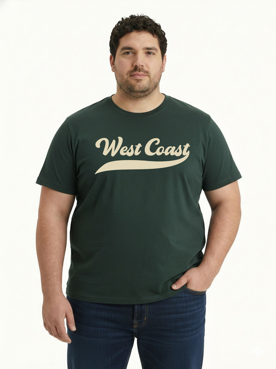 West Coast Plus Size Men T-shirt