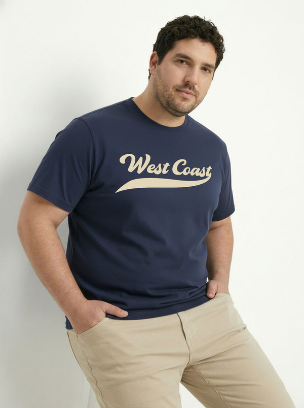 West Coast Men T-shirt in Navy Blue