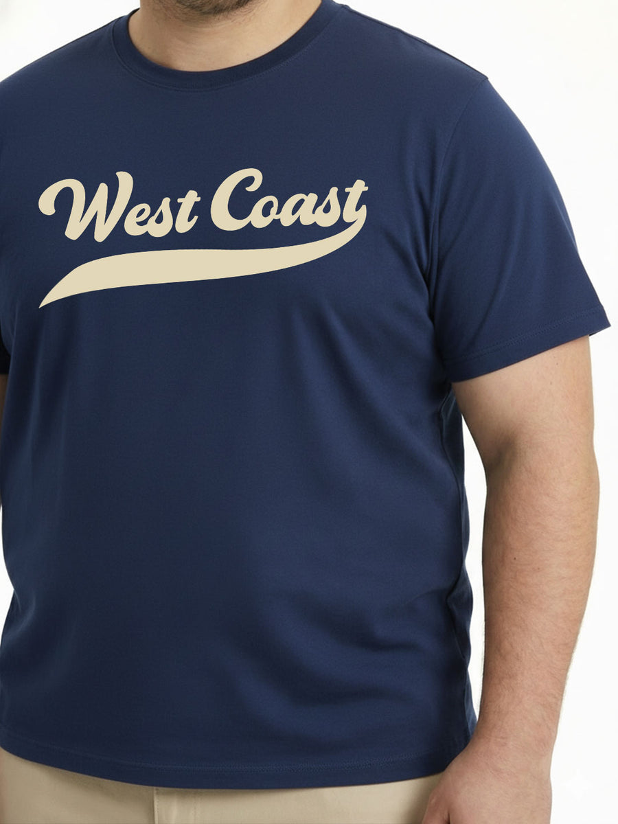 West Coast Plus Size Men T-shirt