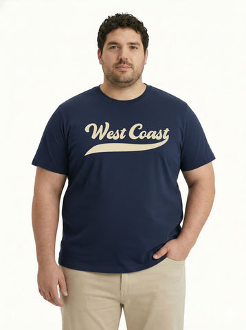 West Coast Plus Size Men T-shirt
