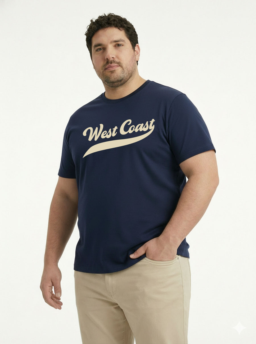 West Coast Plus Size Men T-shirt