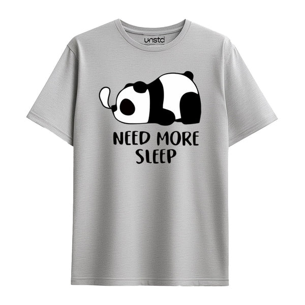 Need More Sleep T-Shirt in Grey Melange