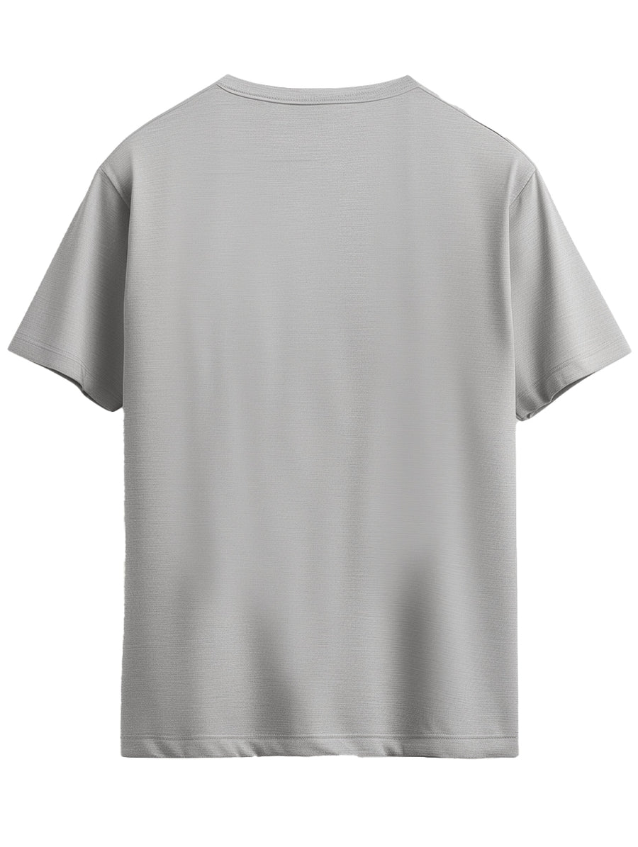 Shark Grey | Solid Crew Neck Men's T-Shirt
