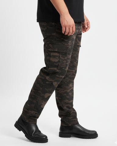 Camo Cotton Plus Size Cargos