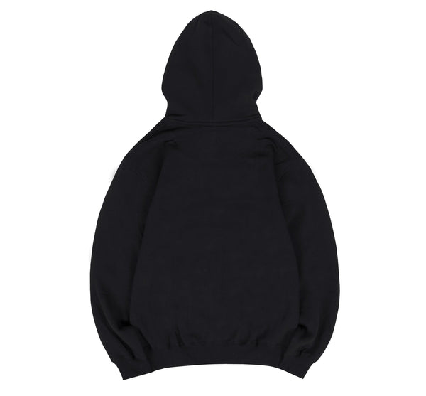 London Zipper Hoodie in Black
