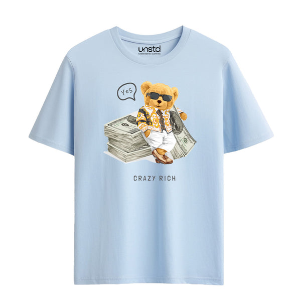Crazy Rich T-Shirt in Ice Blue