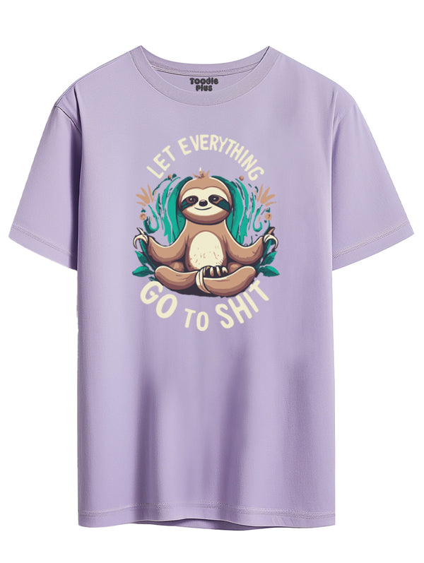 Let Everything Go To Shit T-Shirt in Lavender