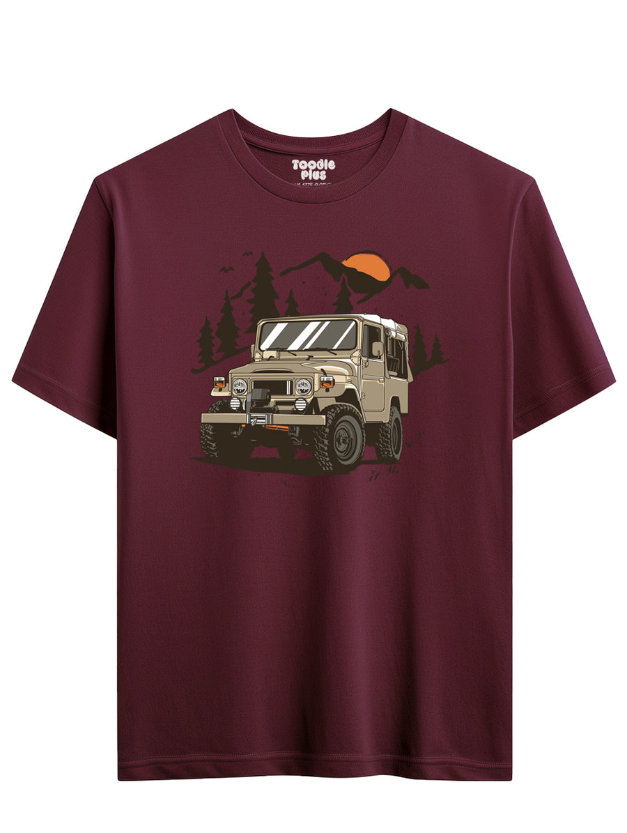 Mountain Jeep Plus Size T-Shirt