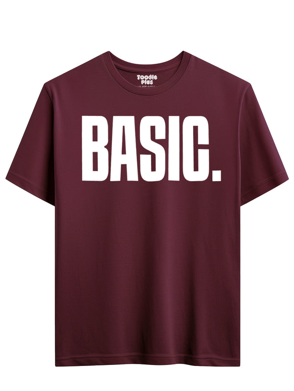 Basic Quote T-Shirt in Maroon