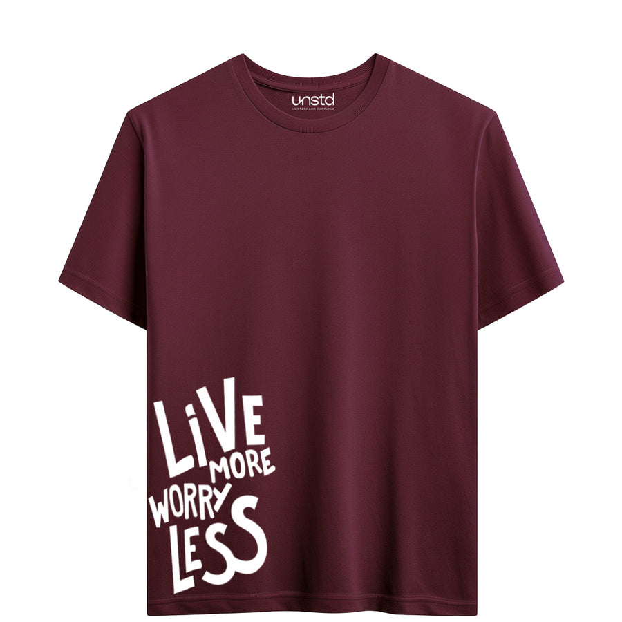Live more worry less Plus Size T-shirt