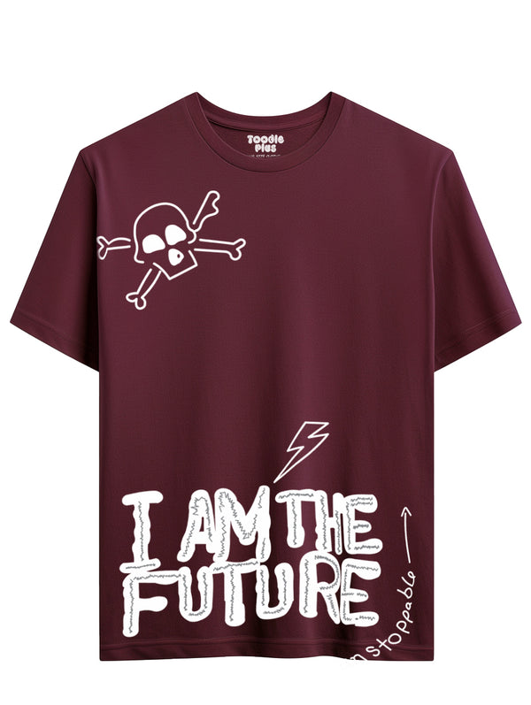 I am the Future T-shirt in Maroon