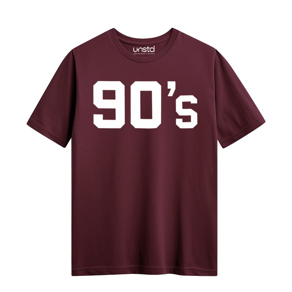 90's T-Shirt in Maroon