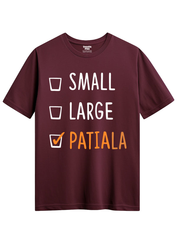 Patiala Peg T-Shirt in Maroon