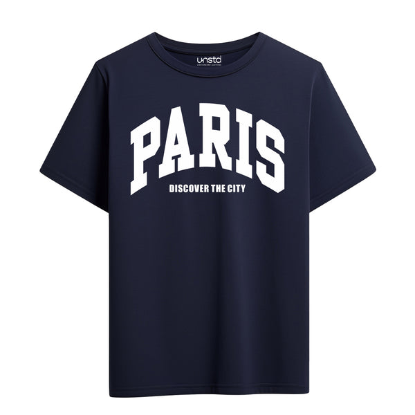Paris T-Shirt in Navy Blue