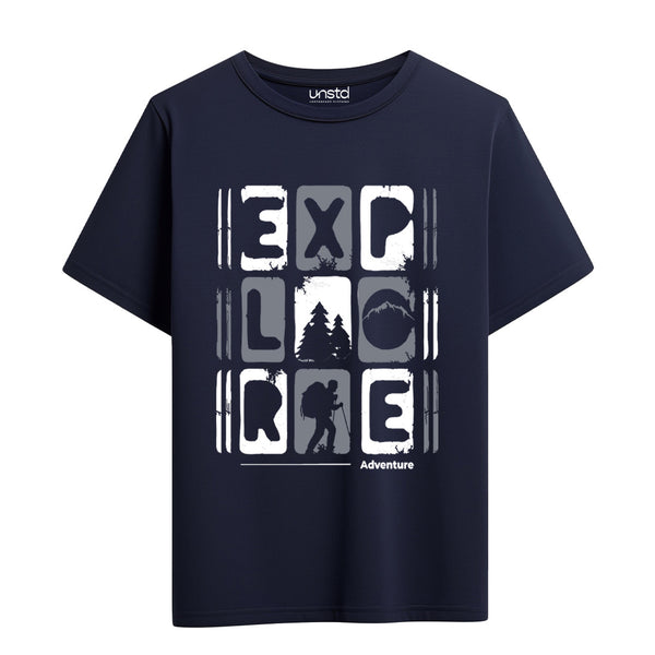 Explore Unisex T-Shirt in Navy Blue