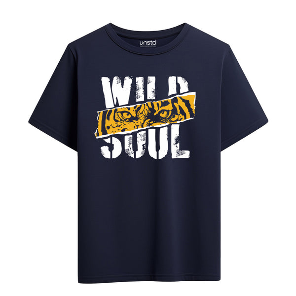Wild Tiger T-Shirt in Navy Blue
