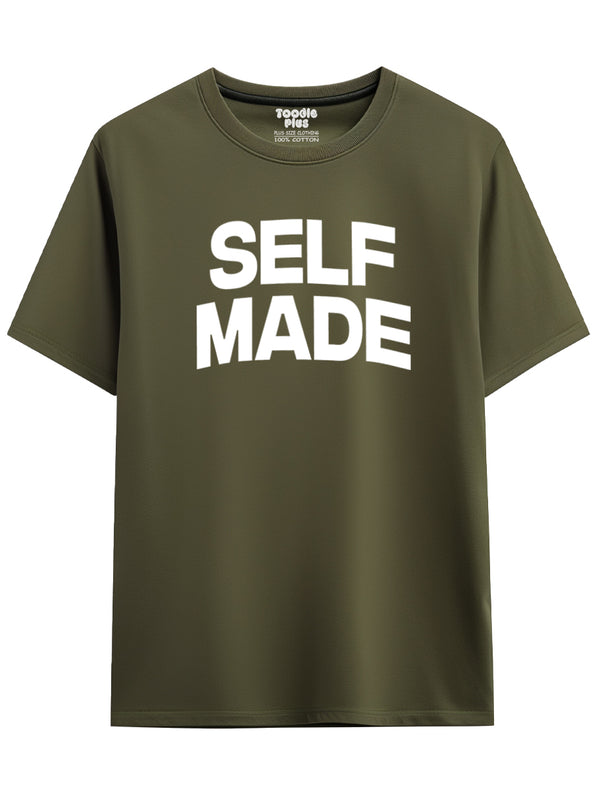 Self Made T-Shirt in Olive Green